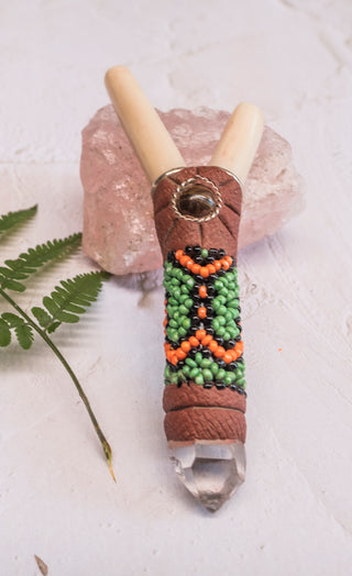 Kuripe Shipibo Llama Bone