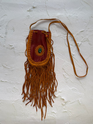 Handwoven Leather Medicine Bag