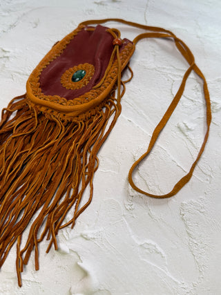 Handwoven Leather Medicine Bag