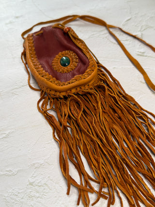 Handwoven Leather Medicine Bag