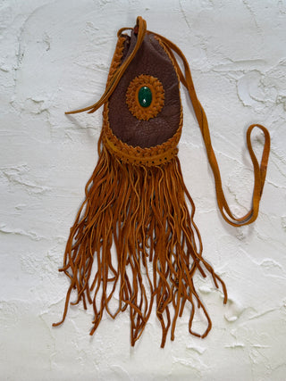 Handwoven Leather Medicine Bag