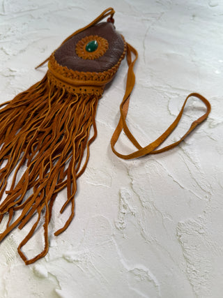 Handwoven Leather Medicine Bag