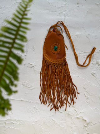 Handwoven Leather Medicine Bag