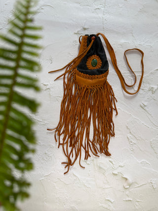 Handwoven Leather Medicine Bag