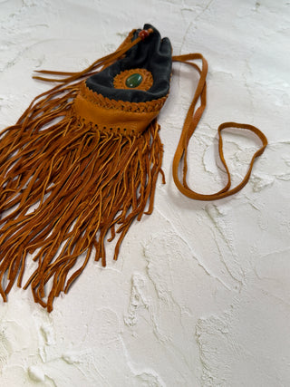 Handwoven Leather Medicine Bag