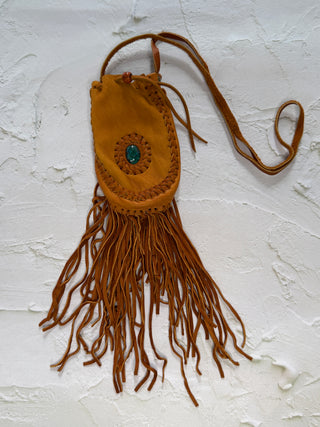 Handwoven Leather Medicine Bag