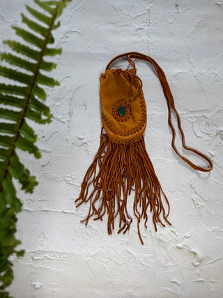 Handwoven Leather Medicine Bag