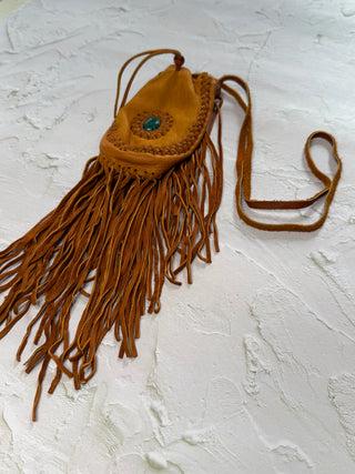 Handwoven Leather Medicine Bag