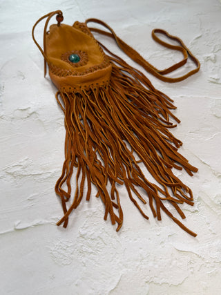 Handwoven Leather Medicine Bag