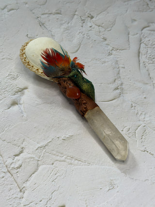 Hummingbird Quartz Rattle