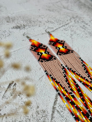 Yawanawa Beaded Earrings