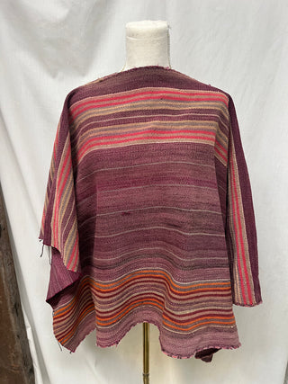Ancestral Alpaca Poncho from Raqchi – Woven Near the Temple of the Sun