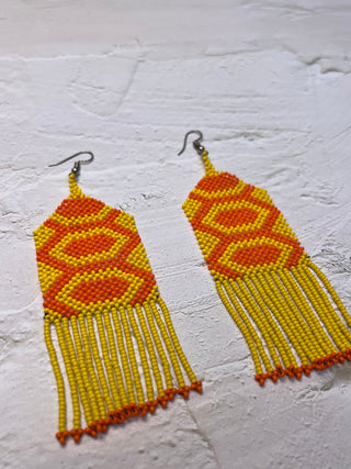 Beaded Kayapó Earrings