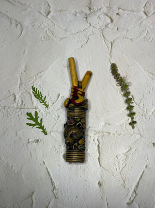 Palo Santo Kuripe and Hapé Carrier