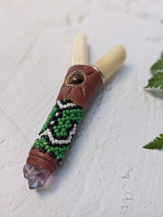 Kuripe Shipibo Llama Bone