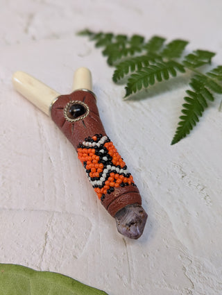 Kuripe Shipibo Llama Bone