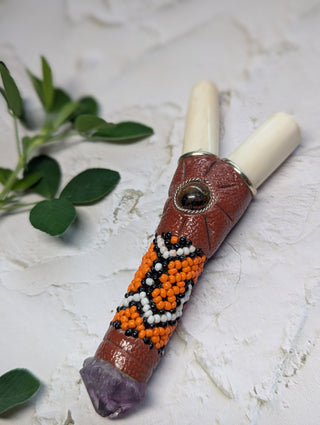 Kuripe Shipibo Llama Bone