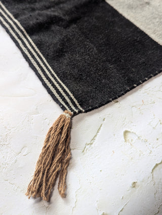 Altar Cloth Q'ero Unkuna – Black & White Duality