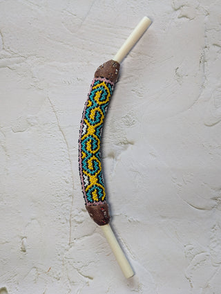 Beaded Shipibo Bone Tepi