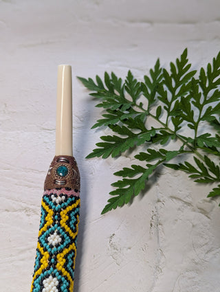 Beaded Shipibo Bone Tepi