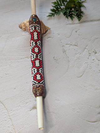 Beaded Shipibo Bone Tepi