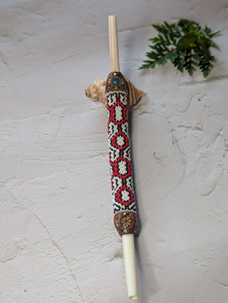 Beaded Shipibo Bone Tepi