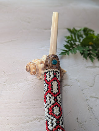 Beaded Shipibo Bone Tepi