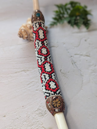 Beaded Shipibo Bone Tepi